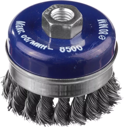 DEXX. Щетка чашечная усиленная для УШМ, жгутированная стальная проволока 0,5мм, 80ммхМ14 35106-080 купить в Ханты-Мансийске