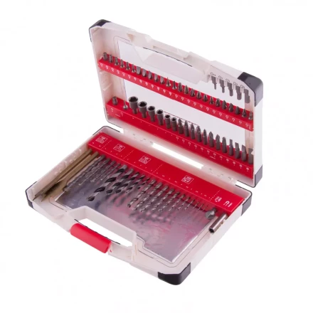 Набор сверл комбинированный по металлу 1-6 мм бетону 4-8 мм дереву 3-8 мм перки биты 44 шт адаптер головки 6 шт 75 предметов Pro Matrix 725675 купить в Ханты-Мансийске