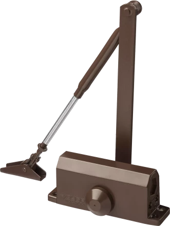 Доводчик дверной ЗУБР &quot;ПРОФЕССИОНАЛ&quot; для дверей массой до 40 кг цвет коричневый 37912-50 купить в Ханты-Мансийске