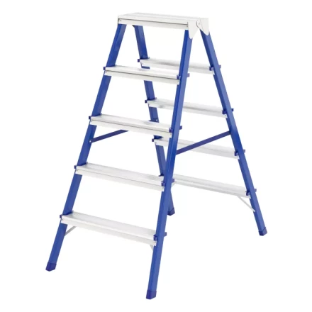 Стремянка двусторонняя 5 ступеней стальная Сибртех 97935 купить в Ханты-Мансийске