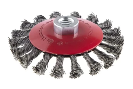 Кордщетка HAMMER тарелка 115мм для УШМ витая сталь (207-112) купить в Ханты-Мансийске