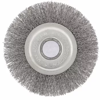 Щетка для УШМ 150 мм посадка 22,2 мм плоская витая проволока  СИБРТЕХ 746647 купить в Ханты-Мансийске