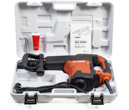 Молоток отбойный ESPIRA DHI-M4201 (sds max 220 –240В/50-60 Гц, мощность 1500 Вт, эн. удара 27 Дж, вес 10.9 кг, кейс), 400651 купить в Ханты-Мансийске