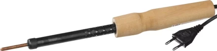 Электропаяльник с деревянной рукояткой, 25Вт 55407-25 купить в Ханты-Мансийске