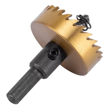 Коронка по металлу HSS, 45 мм, нитридтитановое покрытие Denzel 724115 купить в Ханты-Мансийске