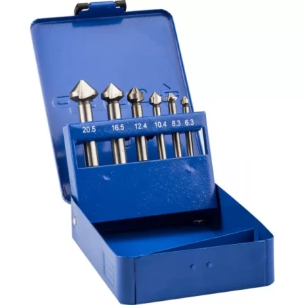 Набор ЗУБР Зенкеры &quot;ЭКСПЕРТ&quot; конусные с 3-я реж. кромками, сталь P6M5, для раззенковки М3, М4, М5, М6, М8, М10 29730-H6 купить в Ханты-Мансийске