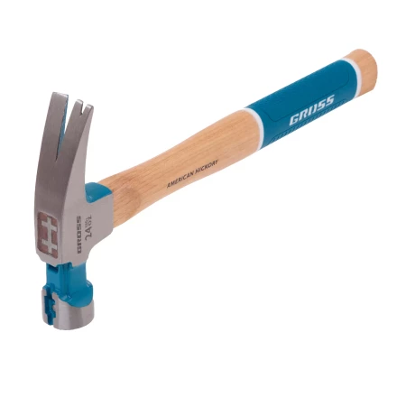 Молоток-гвоздодер, 680 г Gross 10425, угол 75, магнит, обрезиненная рукоятка AMERICAN HICKORY купить в Ханты-Мансийске