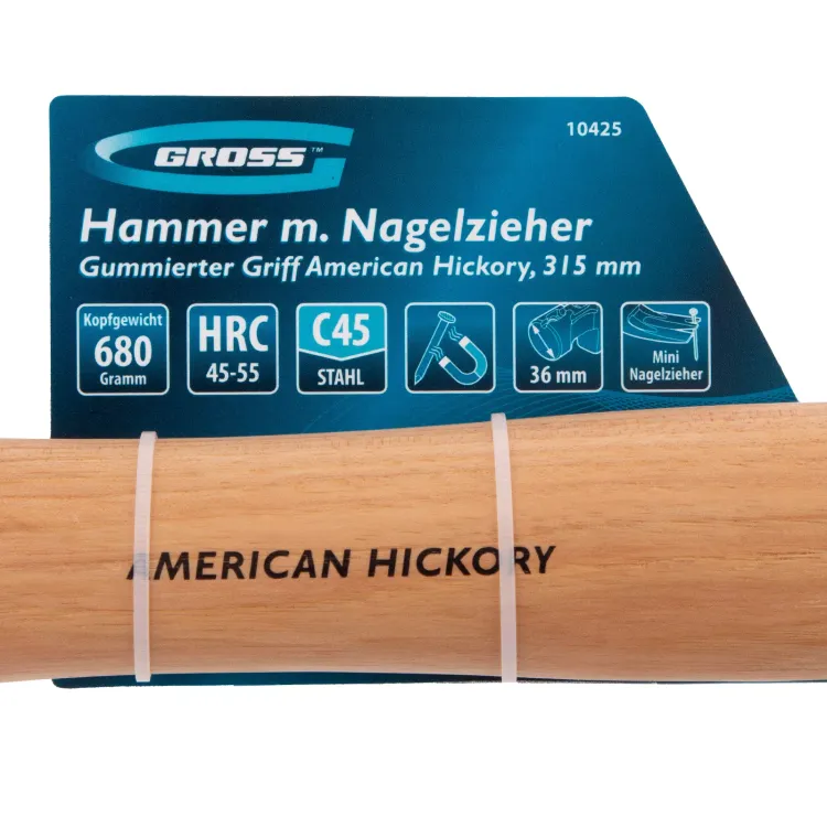 Молоток-гвоздодер, 680 г Gross 10425, угол 75, магнит, обрезиненная рукоятка AMERICAN HICKORY купить в Ханты-Мансийске
