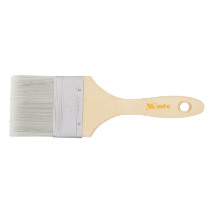 Кисть плоская для лаков &quot;Евро&quot; 3&quot;, искусственная щетина, деревянная ручка Matrix 83089 купить в Ханты-Мансийске