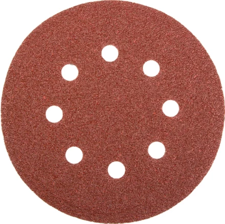 Круг шлифовальный универсальный STAYER "MASTER" из абразивной бумаги на велкро основе, 8 отверстий, Р60, 125мм, 5шт 35452-125-060 купить в Ханты-Мансийске