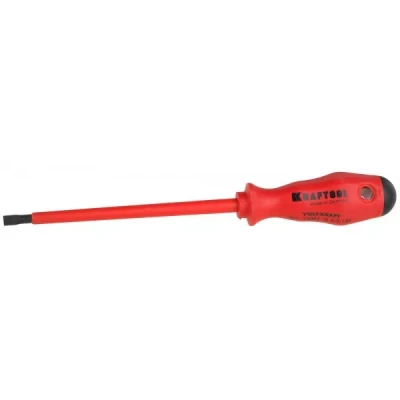 Отвертка KRAFTOOL "VOLT-KRAFT" 1000В, SL 6,5х150мм 25005-6.5-150