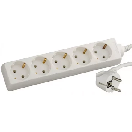 Удлинитель СВЕТОЗАР электрический с заземлением, евро, 5 гнезд, 2м SV-55053-2 купить в Ханты-Мансийске
