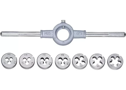 Набор плашек М3 - М12 8 предметов СИБРТЕХ 77309 купить в Ханты-Мансийске