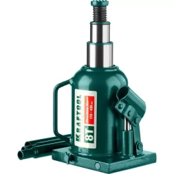 Домкрат гидравлический бутылочный "Double Ram", сварной, телескопический, 8т, 170-430мм, KRAFTOOL 43463-8 43463-8