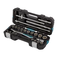Набор инструментов 24 предмета, 120 зубьев, CrV, 1/2" Gross 14147