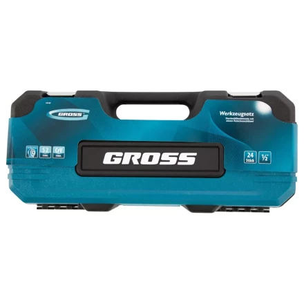 Набор инструментов 24 предмета, 120 зубьев, CrV, 1/2&quot; Gross 14147 купить в Ханты-Мансийске
