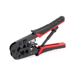 Кримпер многофункциональный КВТ JT-03А с 3 встроенными модулями для обжима RJ-45, RJ-12, RJ-11, RJ-22 (89228)