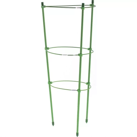 Поддержка для растений круглая h 45 см металл в пластике 3 кольца PALISAD 644005 купить в Ханты-Мансийске