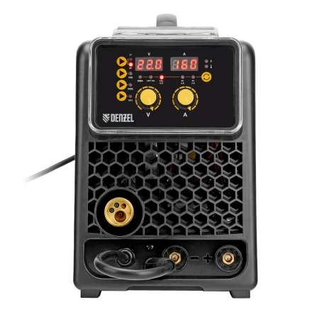 Аппарат инвертор. полуавтомат. сварки  MIG-160, 160 А, ПВ 60%, катушка 5 кг// Denzel 94309 купить в Ханты-Мансийске