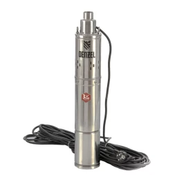 Скважинный насос Denzel DWS-3,5-100, винтовой, диаметр 3,5", 800 Вт, 1700 л/ч, напор 100 м 97251