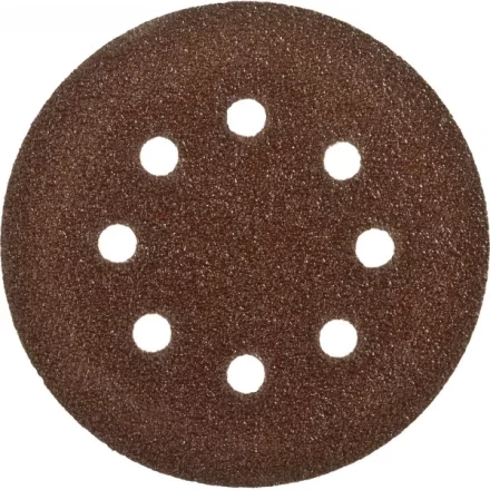 Круг шлифовальный ЗУБР "СТАНДАРТ" из абразивной бумаги на велкро основе, 8 отв., Р240, 125мм, 5шт 35350-125-240 купить в Ханты-Мансийске