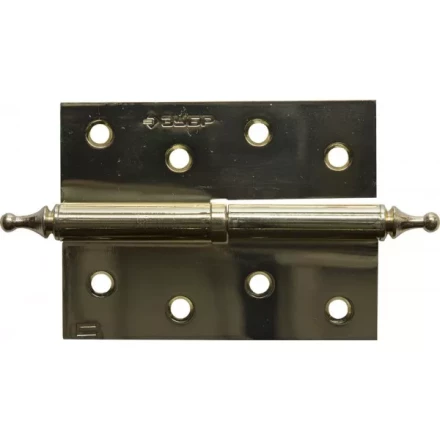 Петля дверная разъемная ЗУБР &quot;ЭКСПЕРТ&quot;, 1 подшипник, цвет латунь (PB), правая, с крепежом, 100х75х2,5мм, 2 шт 37605-100-1R купить в Ханты-Мансийске