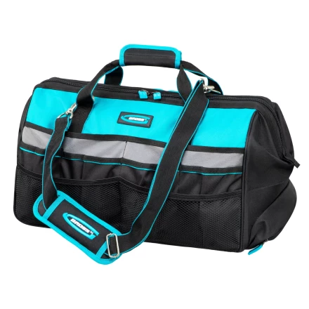 Сумка для инструмента Gross 90276, 500х280х290мм, выдвижная рукоятка, колеса, наплечный ремень купить в Ханты-Мансийске