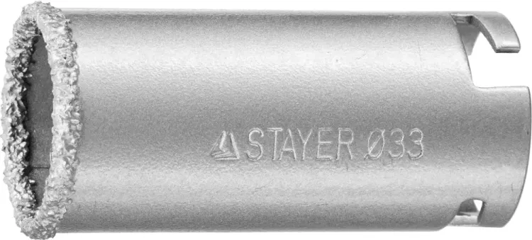Коронка STAYER "PROFESSIONAL" кольцевая с карбидно-вольфрамовой крошкой, d=33мм 33345-33 купить в Ханты-Мансийске