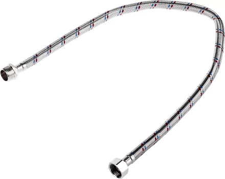 Подводка гибкая ЗУБР для воды, оплетка из нержавеющей стали, г/ш 1/2&quot; - 0,6м 51005-G/S-060 купить в Ханты-Мансийске