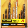 Набор STAYER "STANDARD": Сверла комбинированные, дерево (4-6-8мм), металл (4-6-8мм), бетон (4-6-8мм), 9 предметов 29720-H9 купить в Ханты-Мансийске