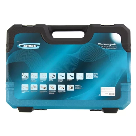 Набор инструментов 78 предметов , 120 зубьев, CrV, 1/4&quot;, 1/2&quot; Gross 14148 купить в Ханты-Мансийске