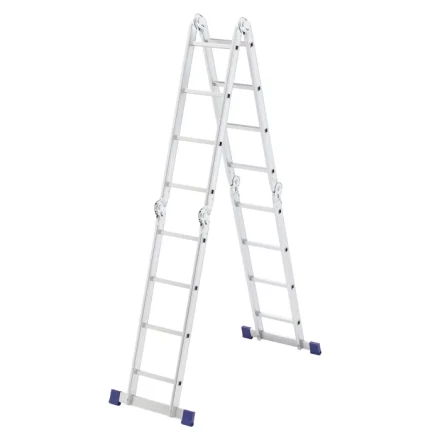 Лестница алюминиевая шарнирная 4х4 ступени Сибртех 97882 купить в Ханты-Мансийске