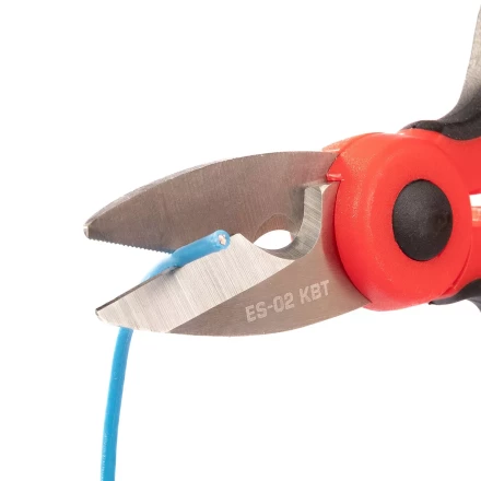 Ножницы электрика универсальные КВТ ES-02 для резки проводов до 6 мм (102358) купить в Ханты-Мансийске