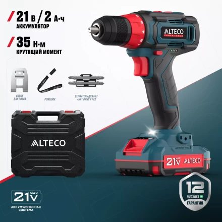 Аккумуляторная дрель-шуруповерт ALTECO CD 21-35 73508 купить в Ханты-Мансийске