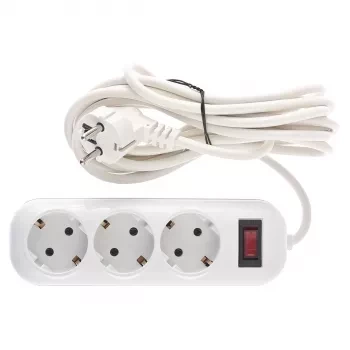 Удлинитель бытовой серия EF, с заземлением и выключателем, 3м, 3 розетки, 10A Stern 95771 купить в Ханты-Мансийске