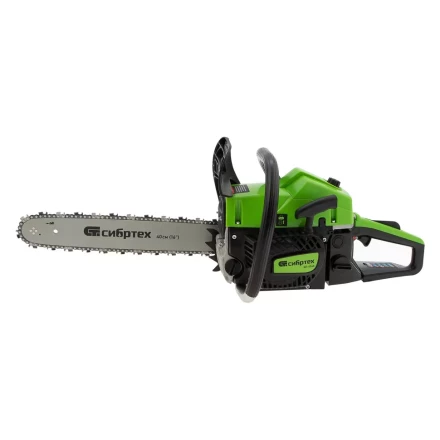 Пила цепная бензиновая БП-4540, 45 см3, шина 40 см, шаг 0.325, паз 1,5 мм, 64 звена Сибртех 95208 купить в Ханты-Мансийске