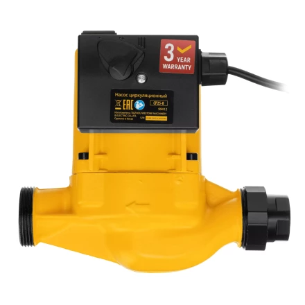 Циркуляционный насос CP25-8, напор 8 м, 130 л/мин, 1 м кабель, монт. длина 180 мм Denzel 99412 купить в Ханты-Мансийске