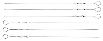 Шампуры KRAFTOOL "EXPERT" плоские, усиленные, нерж. сталь 2мм, длина 600мм, в блистере, 6шт 68331-60-H6 купить в Ханты-Мансийске