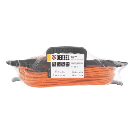 Удлинитель-шнур силовой Denzel Garden Series, б/з, ПВС, 20м, 1 розетка, 2 x 1 мм, 3 м 37402 купить в Ханты-Мансийске