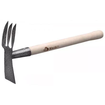 Мотыжка ЗУБР садовая комбинированная, лопатка + 3 зубца 4-39625 купить в Ханты-Мансийске