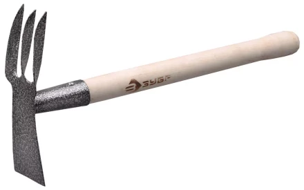 Мотыжка ЗУБР садовая комбинированная, лопатка + 3 зубца 4-39625 купить в Ханты-Мансийске