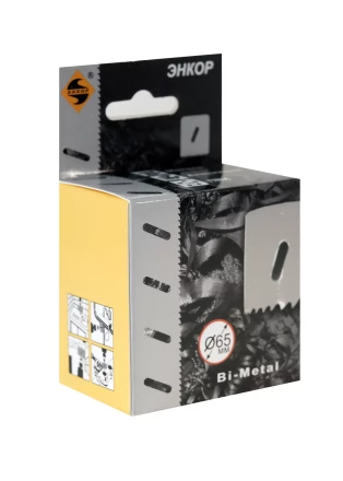 Коронка Bi-Metal Ф65 мм М3 Энкор 24165 купить в Ханты-Мансийске