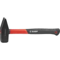 Молоток с фиберглассовой рукояткой, ЗУБР "МАСТЕР" 20020-20, кованый, 2000 г 20020-20