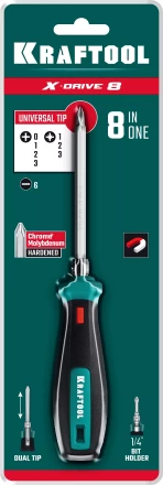 Отвертка универсальная с переставным двухсторонним стержнем 26168 купить в Ханты-Мансийске