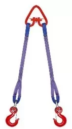 Строп текстильный двухветвевой 2СТ 0.63 т L=1.5 м РА 60 мм Звено РТ-3 купить в Ханты-Мансийске