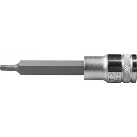 Торцовая бита-головка KRAFTOOL &quot;INDUSTRIE QUALITAT&quot;, удлиненная, материал S2, TORX, сатинированная, 1/2&quot;, Т25 27906-25_z01 купить в Ханты-Мансийске