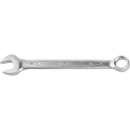 Ключ ЗУБР &quot;ПРОФИ&quot; гаечный комбинированный, Cr-V сталь, хромированный, 14мм 27022-14