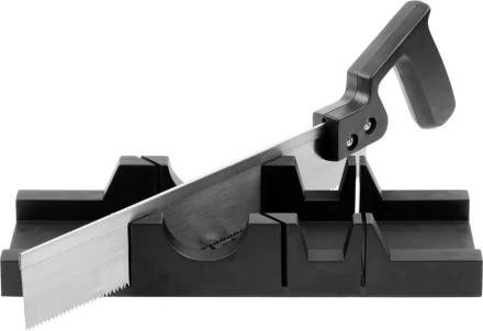 Набор DEXX: Стусло пластмассовое + пила для стусла, для заготовок до 65х35мм, ножовка 300мм 1538-30 купить в Ханты-Мансийске