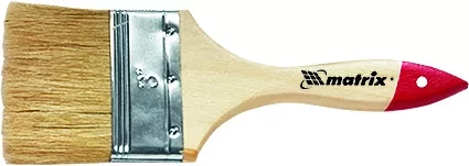 Кисть плоская &quot;Стандарт&quot;  3&quot; (75 мм) натуральная щетина деревянная ручка  MATRIX 82540 купить в Ханты-Мансийске