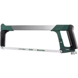 Ножовка по металлу KRAFTOOL "PRO-Kraft", 185 кг рычажное натяжение,обрезиненные рукоятки, биметаллическое полотно, 300 мм 15801_z01